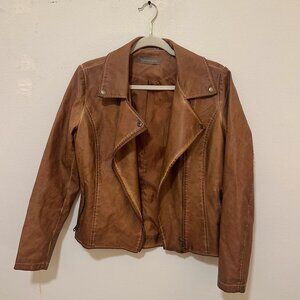 Vegan Leather Tan Bagatelle Jacket